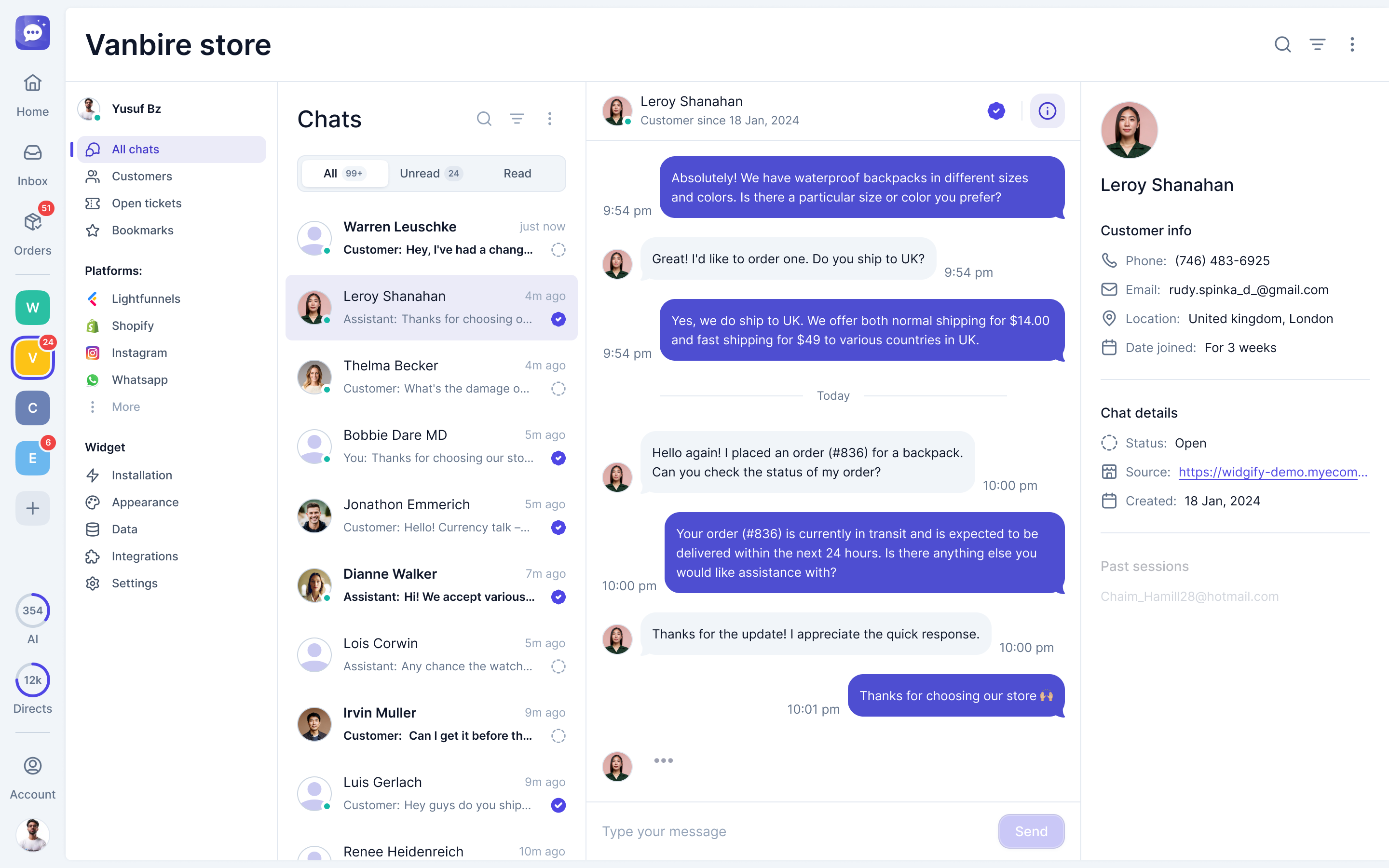 Widgify, AI-powered chat widget, online store chat solution, customer service automation, live chat for online businesses, chatbot for e-commerce, AI chat support for websites, customer engagement platform, sales conversion optimization, website chat integration, early access AI chat widget, Lightfunnels, AI, Chatbot, Live chat, E-commerce, Dropshipping, Sales, Widgets, AI chat widget, Integration, app, customer support